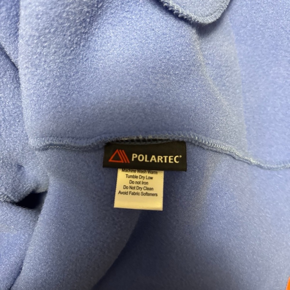 Janska Chic Women's Blue Fleece Coat - Picture 5 of 6